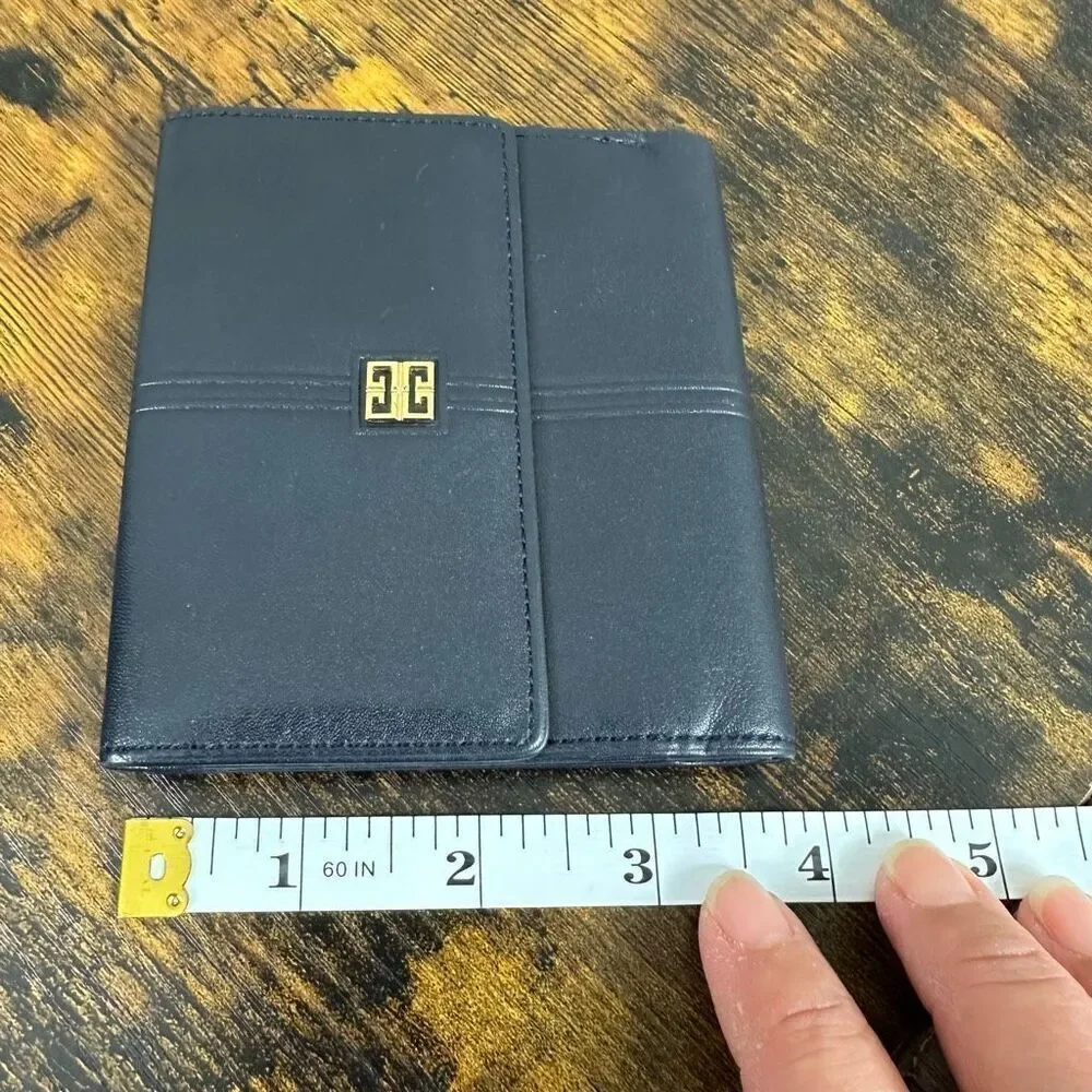 Givenchy 4G Logo Dark Navy Blue Vintage Wallet